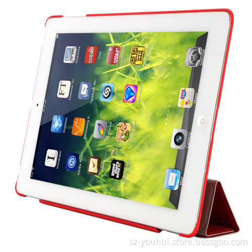 360 degree rotation hot sales handheld leather case for ipad 2 3 4